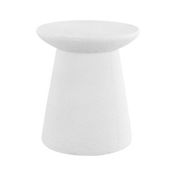 Hollie 18" Minimalist Modern Drum Accent Table Pedestal