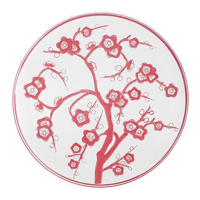Cherry Blossom 17.75" Ceramic Garden Stool