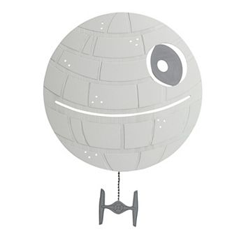 Lambs & Ivy Star Wars Signature Led Light-up Death Star Wall Decor/art