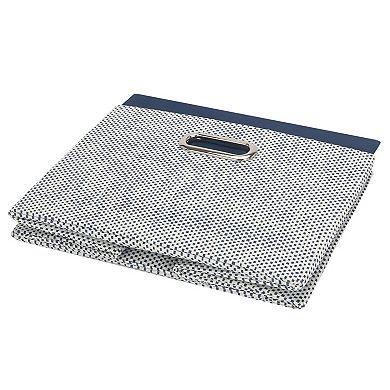 Lambs & Ivy Blue Foldable/collapsible Storage Bin/basket Organizer With Handles