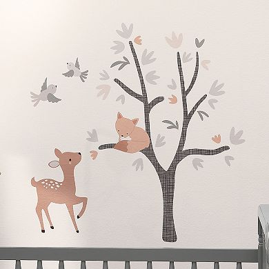 Bedtime Originals Deer Park Gray Woodland Tree/animals Wall Decals - Deer/fox