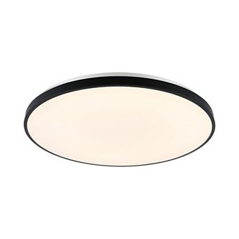 Astrid 21.25" 1-light Modern Minimalist Iron Circle Integrated Led Flush Mount, Brushed Nickel