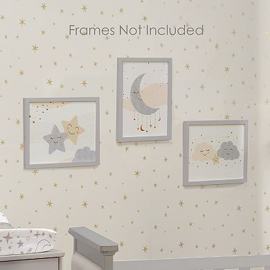 Lambs & Ivy Goodnight Moon 3-piece Unframed Nursery/child Wall Art 11” X 14”