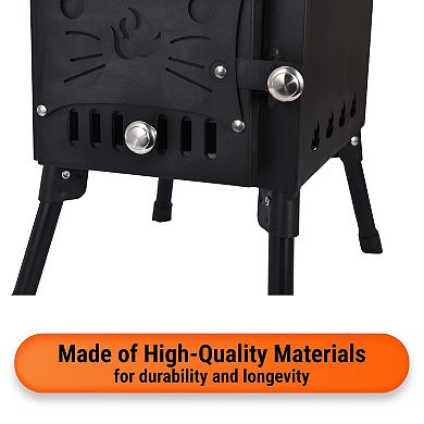 Portable Wood Burning Stove For Outdoor Camping And Cooking