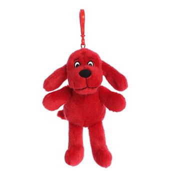 Aurora Small Red Clifford 6" Clip-On Playful Stuffed Animal