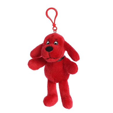 Aurora Small Red Clifford 6" Clip-On Playful Stuffed Animal