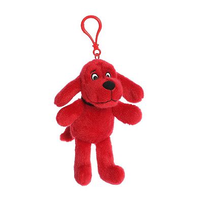 Aurora Small Red Clifford 6" Clip-On Playful Stuffed Animal