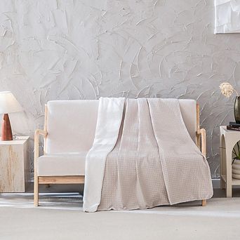 Reversible Faux Fur Throw To Waffle Throw Blanket