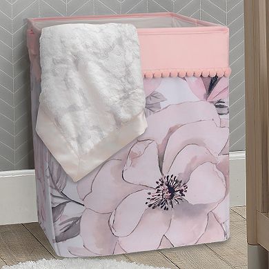 Lambs & Ivy Signature Botanical Baby Storage/hamper - Pink, Floral