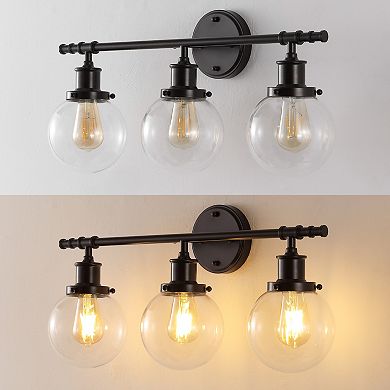 Hugo 24.5" 3-light Farmhouse Classic Vanity Light With Bathroom Hardware Accessory Set(5-piece)