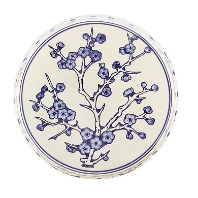 Lucky Coins 16" Chinese Ceramic Drum Garden Stool