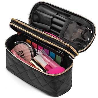 Ms. Jetsetter Travel Makeup Case With Travel-sized Makeup Brushes Travel Accessories