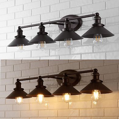 July 36.25" 4-light Metal Vanity Light, Oil Rubbed Bronze