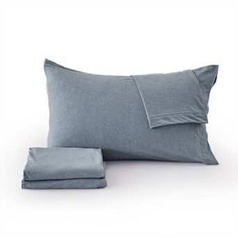 Madelinen® Cotton Blend Heathered Jersey Knit Sheet Set