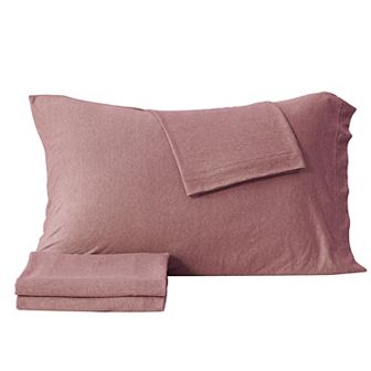 Madelinen® Cotton Blend Heathered Jersey Knit Sheet Set