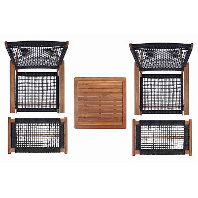 Safavieh Chantelle Outdoor 5-pc. Chair, Stool & Table Set