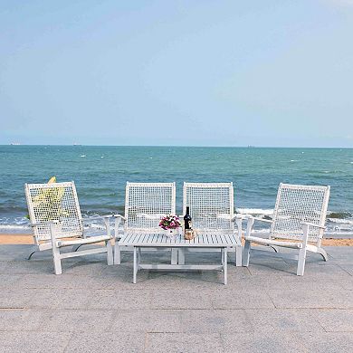 Safavieh Deven Outdoor 5-pc. Coffee Table & Chairs Set