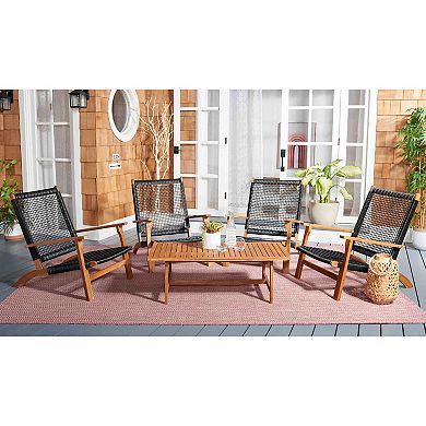 Safavieh Deven Outdoor 5-pc. Coffee Table & Chairs Set