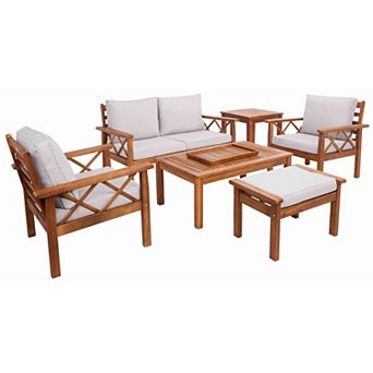 Safavieh Loanna 6 pc Outdoor Living Set