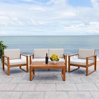 Safavieh Emiko 4-pc. Outdoor Living Set