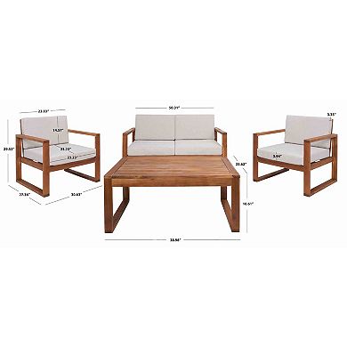 Safavieh Emiko 4-pc. Outdoor Living Set