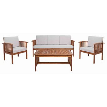Safavieh Finnick Outdoor 4 pc Living Set