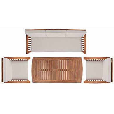 Safavieh Finnick Outdoor 4-pc. Living Set