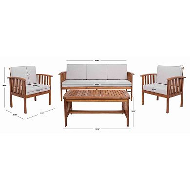 Safavieh Finnick Outdoor 4-pc. Living Set
