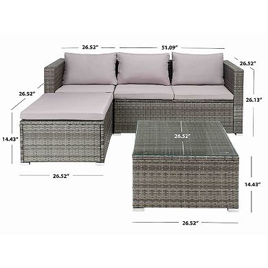 Safavieh Madalina 4-pc. Outdoor Living Set