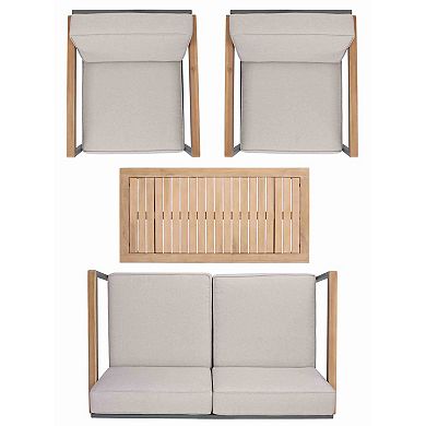 Safavieh Chicopee 4-pc. Outdoor Living Set
