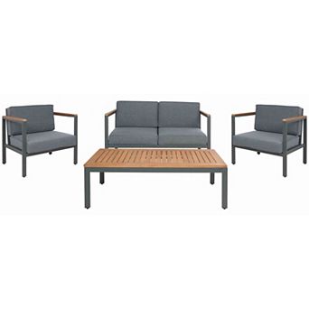 Safavieh Chicopee 4 pc Outdoor Living Set