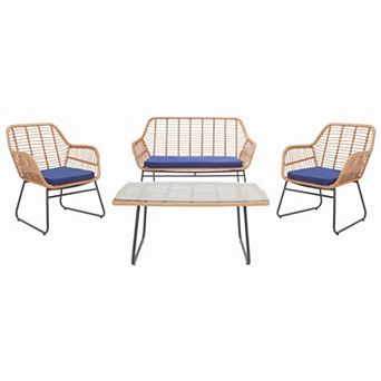 Safavieh Roston 4 pc Outdoor Living Set