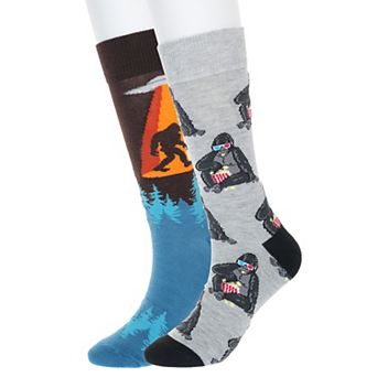 Men's Twisted Toes 2-Pack Animal Lovers Novelty Socks