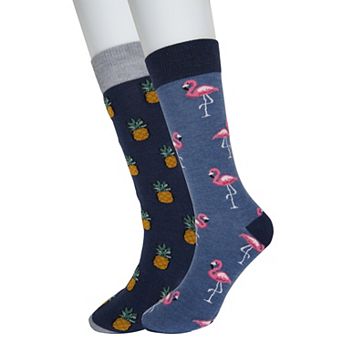 Men's Twisted Toes 2-Pack Animal Lovers Novelty Socks