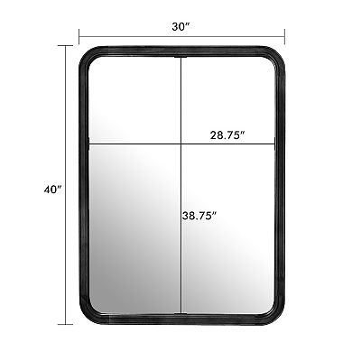 WallBeyond Farmhouse H Wall Mirror