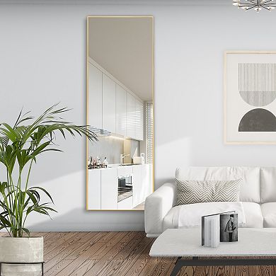 WallBeyond Farmhouse Full Length Rectangle Floor Mirror