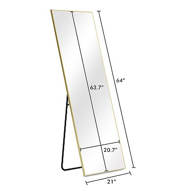 WallBeyond Farmhouse Full Length Rectangle Floor Mirror