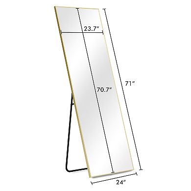 WallBeyond Farmhouse Full Length Rectangle Floor Mirror