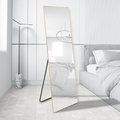 WallBeyond Farmhouse Full Length Rectangle Floor Mirror