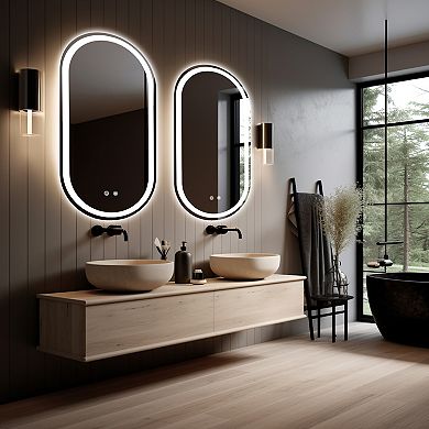 WallBeyond Farmhouse LED Wall Mirror
