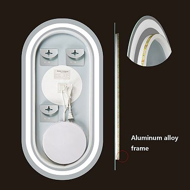 WallBeyond Farmhouse LED Wall Mirror