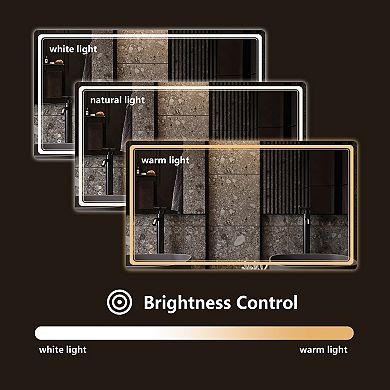 WallBeyond Farmhouse LED Wall Mirror