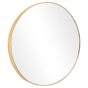 WallBeyond Farmhouse Metal Round Wall Mirror