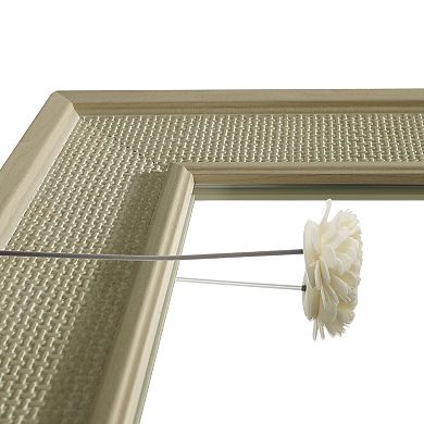 WallBeyond Rattan Grid Weave Hanging Wall Mirror