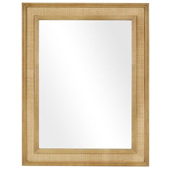 WallBeyond Farmhouse Rattan Mirror
