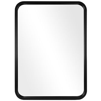 WallBeyond Farmhouse Round Corner MDF Wall Mirror