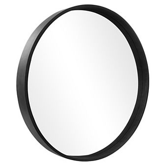 WallBeyond Farmhouse Wood Round Wall Mirror