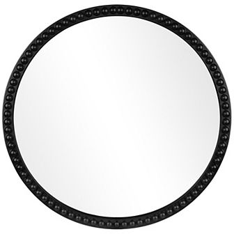 WallBeyond Farmhouse Beaded Round Wall Mirror