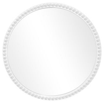 WallBeyond Farmhouse Beaded Round Wall Mirror