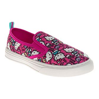 Hello Kitty Girls' Slip-On Canvas Sneakers